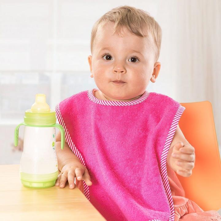 Produktbild Lätzchen 2er Set Riesen-Lätzchen mit Druckknöpfen - Dahlie Rosenpink