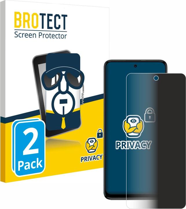 Actual product image BROTECT Anti-spy privacy film Blue light protection film (2 Piece, Motorola Moto G54)