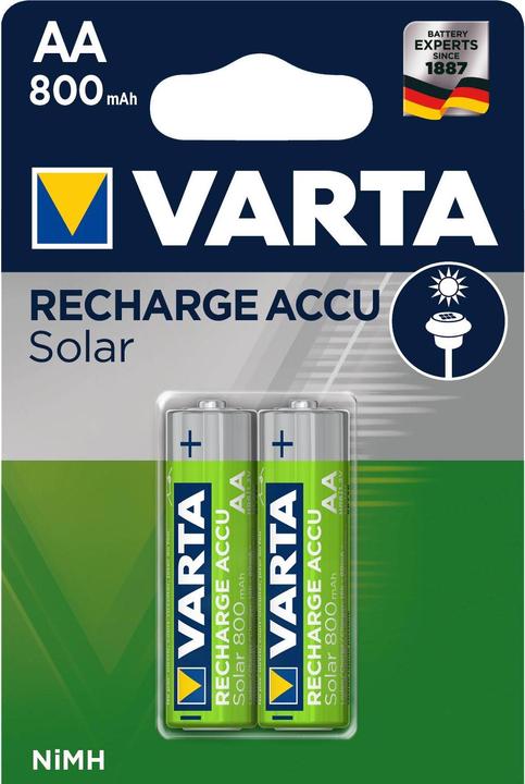 Productafbeelding Varta Accu Solar opladen (2 Pcs., AA, 800 mAh)