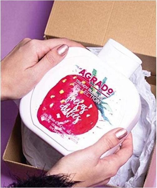 Actual product image Agrado Bath Foam And Shower Gel Sweet Strawberries 750 Ml (750 ml)