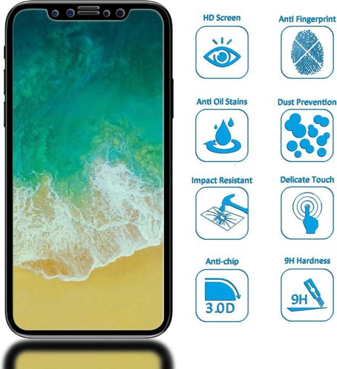 Produktbild Nalia Schutzglas (1 Stück, Apple iPhone X, Realme 11 Pro+)