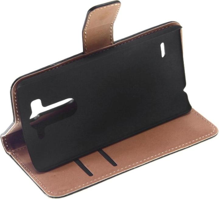 Actual product image OEM Slim Leather Book Case for LG G3 mini - black 4250710558100 (LG G3s)