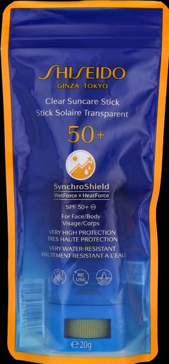 Produktbild Shiseido Clear Suncare Stick (Sonnenspray, SPF 50+, 20 g)
