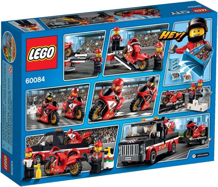 Immagine prodotto LEGO Trasportatore di moto da corsa (60084, LEGO City)