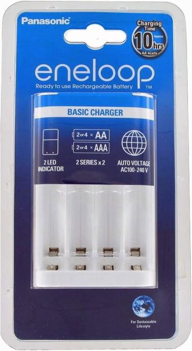 Image du produit Panasonic Chargeur BQ-CC18 pour 2-4 piles AA/AAA Minuterie et ACCUCELL Accubox (Spécifique à l'appareil, Chargeurs sans batterie)