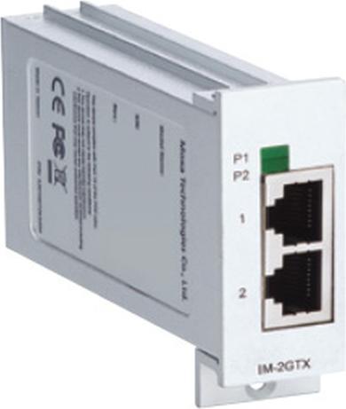 Produktbild Moxa IM-2GTX - Gigabit Ethernet - 10,100,1000 Mbit/s - 1000BASE-T,100BASE-TX,10BASE-T (Ethernet, RJ45 (2x))