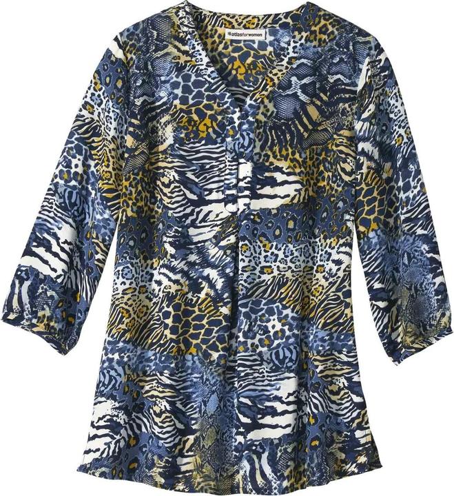 Produktbild Atlas For Women KreppBluse mit Animalprint (S)