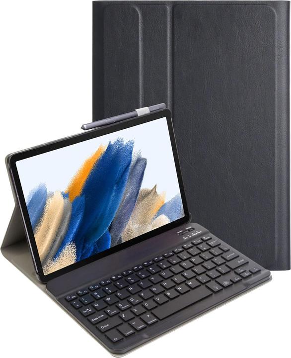 Produktbild Lobwerk 3in1 Bluetooth Tastatur (Schwarz) + Maus + Cover für Samsung Galaxy Tab A8 SM-X200/X205 10.5 Zoll Ca (X)