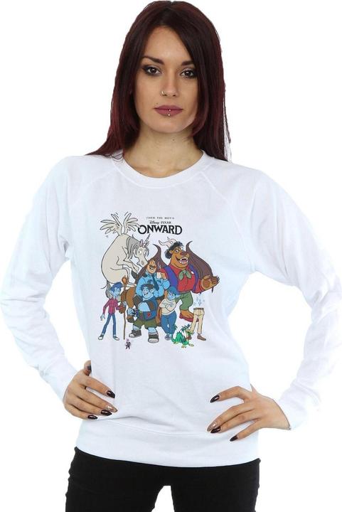 Actual product image Disney Womens/Ladies Onward Character Collage Sweatshirt (L)