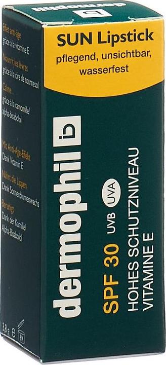 Image du produit Dermophil Rouge à lèvres solaire (Stick solaire, Crème solaire visage, SPF 30, 13 g)