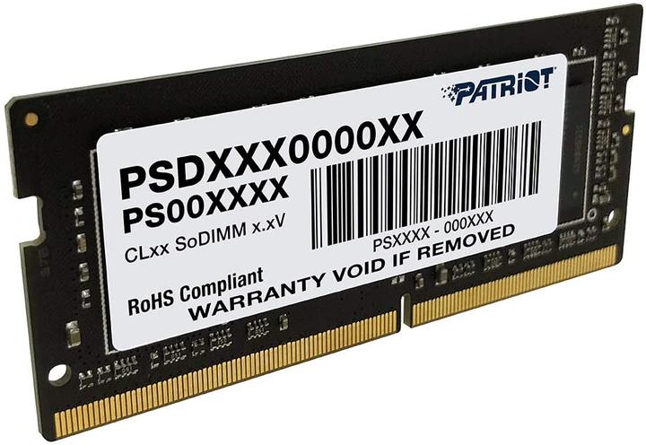 Image du produit Patriot Signature PSD432G32002S Module de mémoire GB DDR4 (1 x 32GB, 3200 MHz, RAM DDR4, SO-DIMM)