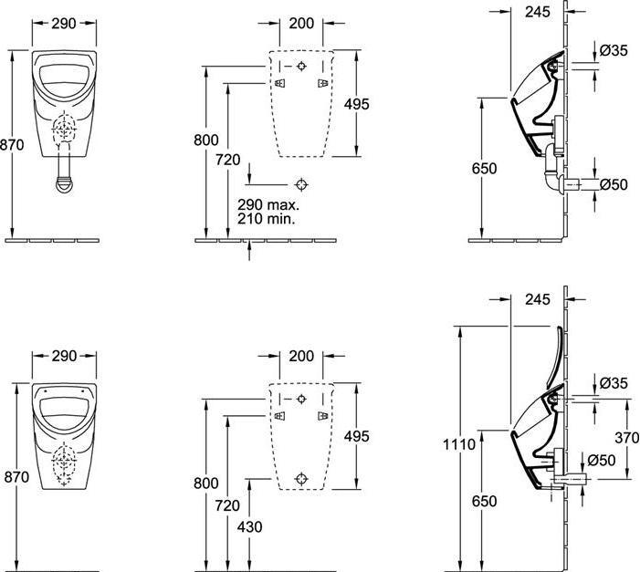 Produktbild Villeroy & Boch Urinal-Deckel O.NOVO