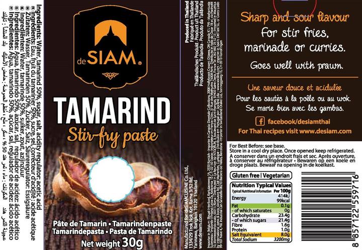 Produktbild deSiam Tamarind Stir Fry Paste (30 g)
