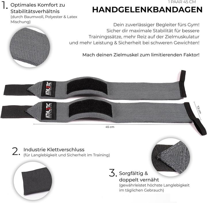 Immagine prodotto Athletic Aesthetics Handgelenkbandagen (Taglia unica)
