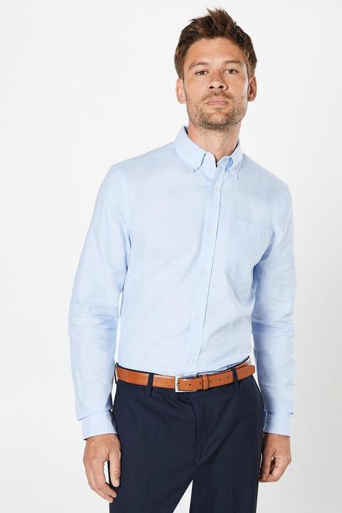 Actual product image Burton Mens Chest Pocket Long-Sleeved Formal Shirt (S)