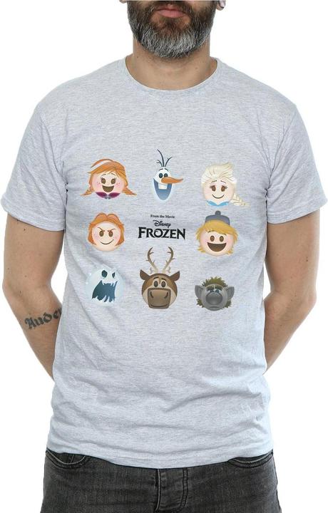 Actual product image Disney Mens Frozen Heads T-Shirt (M)