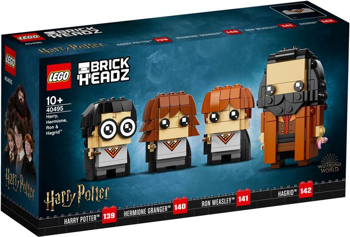 Produktbild LEGO Harry, Hermine, Ron & Hagrid (40495, LEGO Brickheadz, LEGO Seltene Sets)