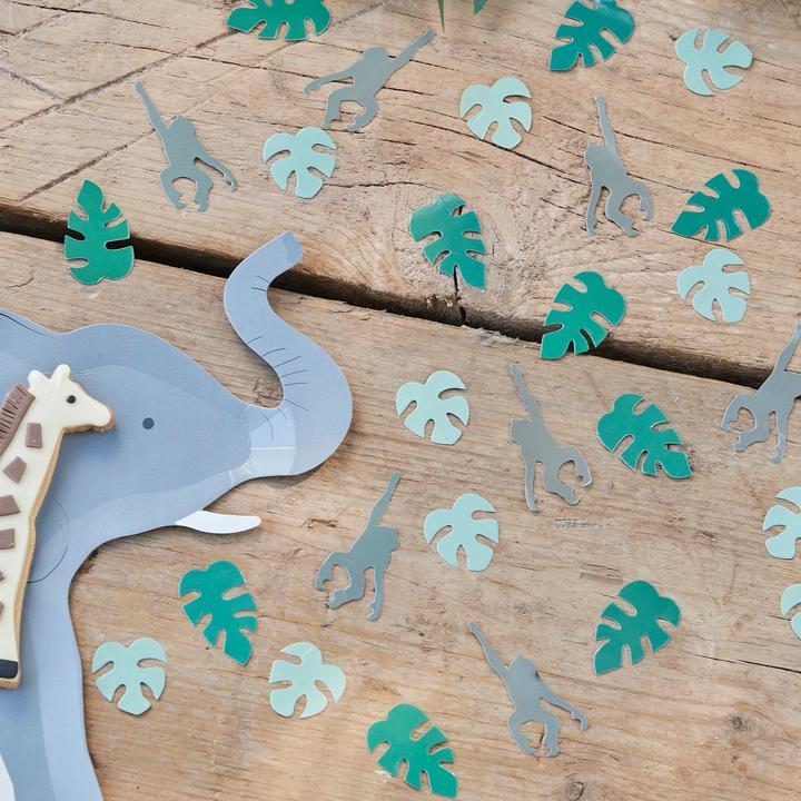 Produktbild Ginger Ray Dschungel Konfetti Tiere Blätter & Affen Afrika / Safari Party
