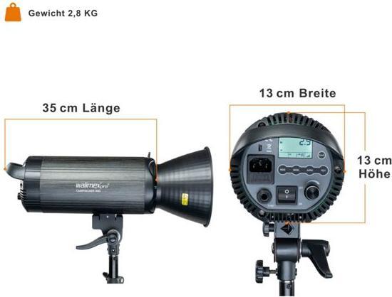 Produktbild Walimex pro Campaigner 400 HS Studioblitz (400 W, Blitzkopf)