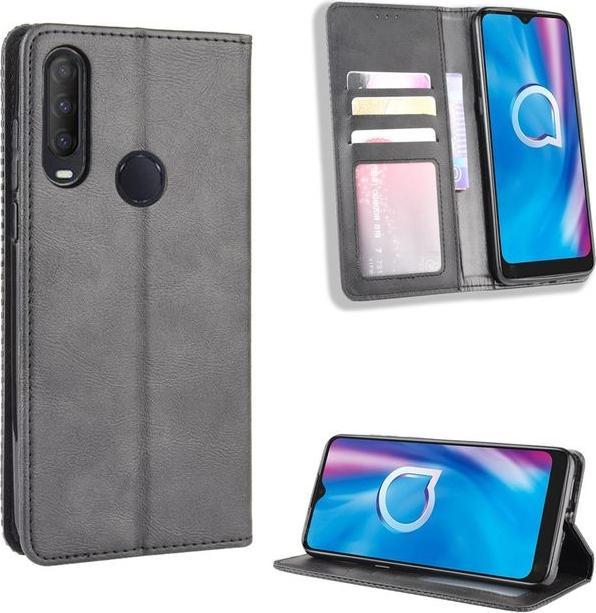 Productafbeelding MU Classic Retro Lederen Boekomslag Serie (Alcatel 1S (2020), Alcatel 3X (2020))