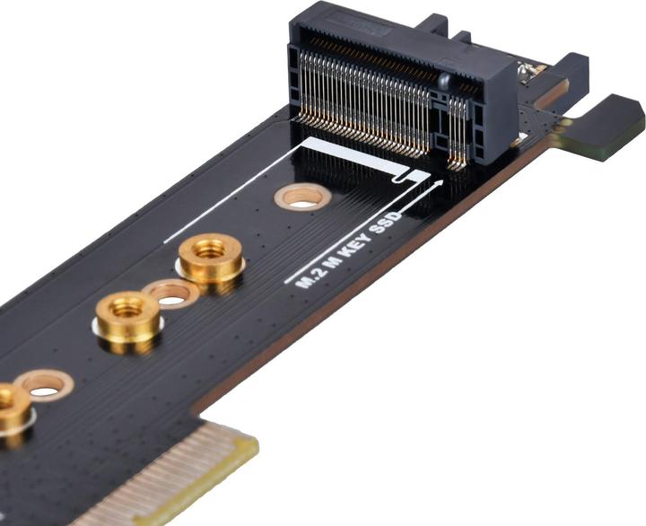 Productafbeelding Silverstone SST-ECM28 - 1x NVMe + 1x SATA M.2 SSD naar PCI-E x4 1U adapterkaart
