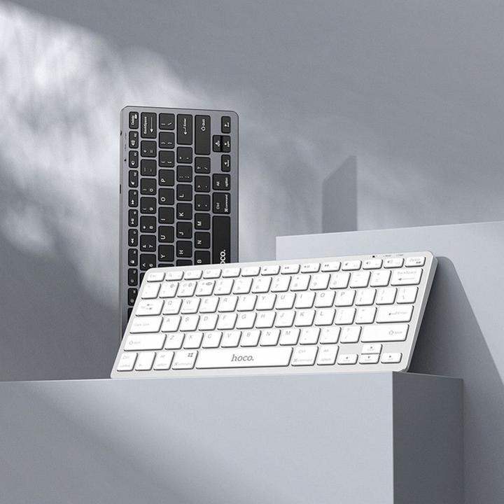 Image du produit Hoco Headphone with microphone EOL wireless keyboard QWERTY GM32 silver (ING. Int., Filaire)