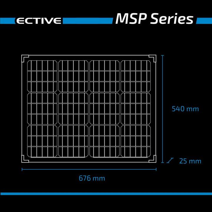 Immagine prodotto Ective Pannello solare 70W 12V mono Pannello solare Cellula fotovoltaica Modulo solare fotovoltaico (70 W, 4.10 kg)