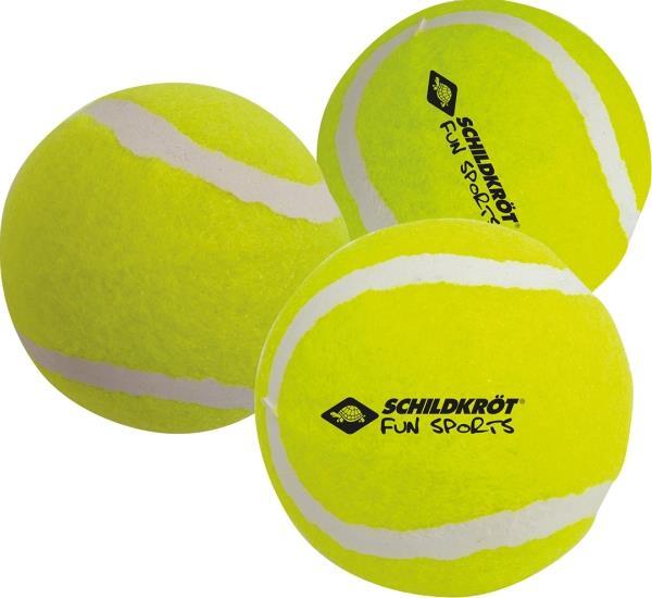 Actual product image Schildkröt Tennisbälle, (3 Stück Freizeitbälle druc