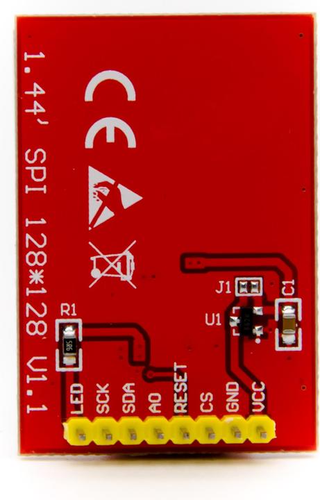 Actual product image Purecrea 128x128 1.44inch RGB TFT LCD display SPI