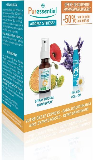 Produktbild Puressentiel Stress Box Roll-on + Mundspray (Mundspray)