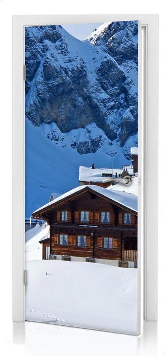 Produktbild Trenddeko Ferienhütte in den Schweizer Alpen (91 x 200 cm)