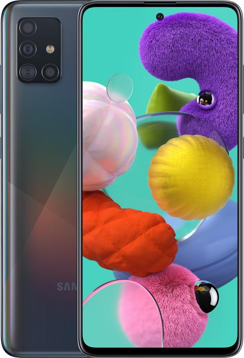 Produktbild Samsung Galaxy A51 (128 GB, Prism Crush Black, 6.50", Dual SIM + SD, 48 Mpx, 4G)