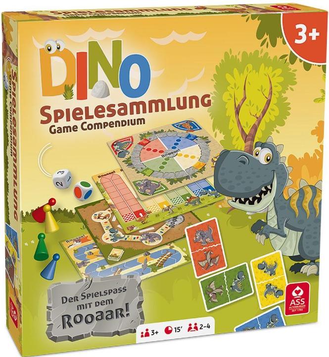 Actual product image ASS Altenburg Dino Spielesammlung, board game, for 2-4 players, from 5 years (DE edition) (French)