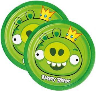Happygoods Angry Birds Kuchenteller: Kindergeburtstag Tischdekoration
