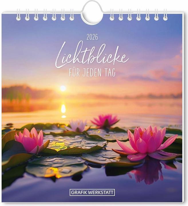 Image du produit Postkartenkalender 2026 Lichtblicke (16 x 17 cm, Couverture rigide, Allemand)