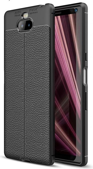 Actual product image Screenguard Sony Xperia 10 Plus Case Leather Design TPU Cover (Sony Xperia 10 Plus)