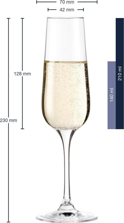 Immagine prodotto Leonardo Bicchieri da champagne Tivoli (21 cl, 6 Occhiali, Bicchieri da champagne)