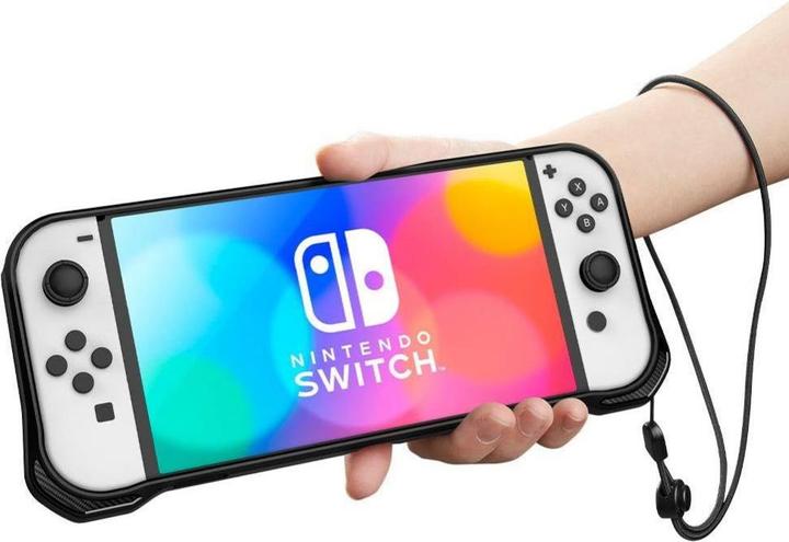 Actual product image Spigen Rugged Armor Nintendo Switch OLED Matte Black (Switch OLED)