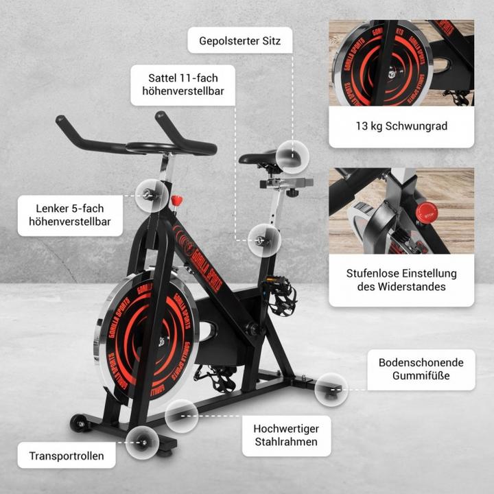 Produktbild Gorilla Sports Heimtrainer Ergometer