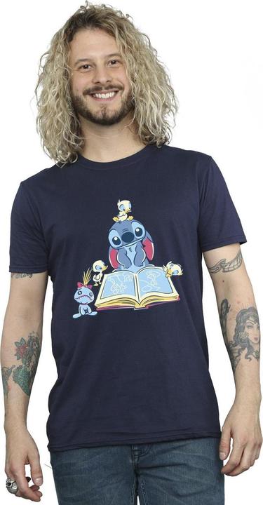 Produktbild Disney Lilo & Stitch Reading A Book TShirt (3XL)