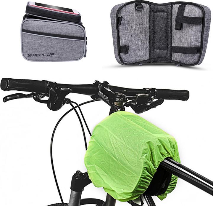 Produktbild Novidarte Wheel Up Fahrrad Lenker Tasche mit Regenhaube (Lenkertasche)