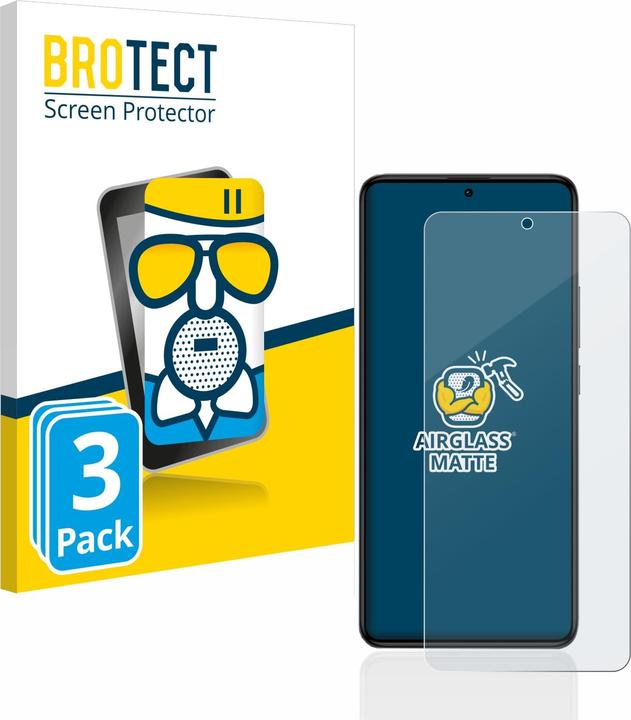 Produktbild BROTECT AirGlass Panzerglasfolie Matt (3 Stück, Xiaomi Poco F5 Pro)