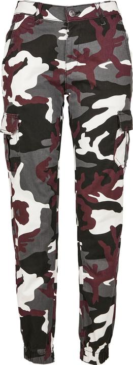 Actual product image Urban Classics Ladies High Waist Camo Cargo Pants (28)