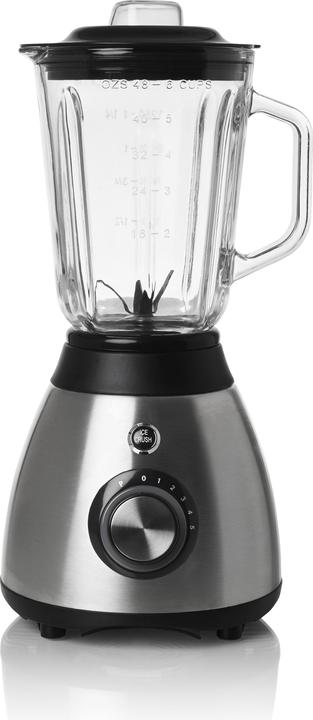 Actual product image Melchioni Glass Table Blender 600 W Black, Steel (600 W)