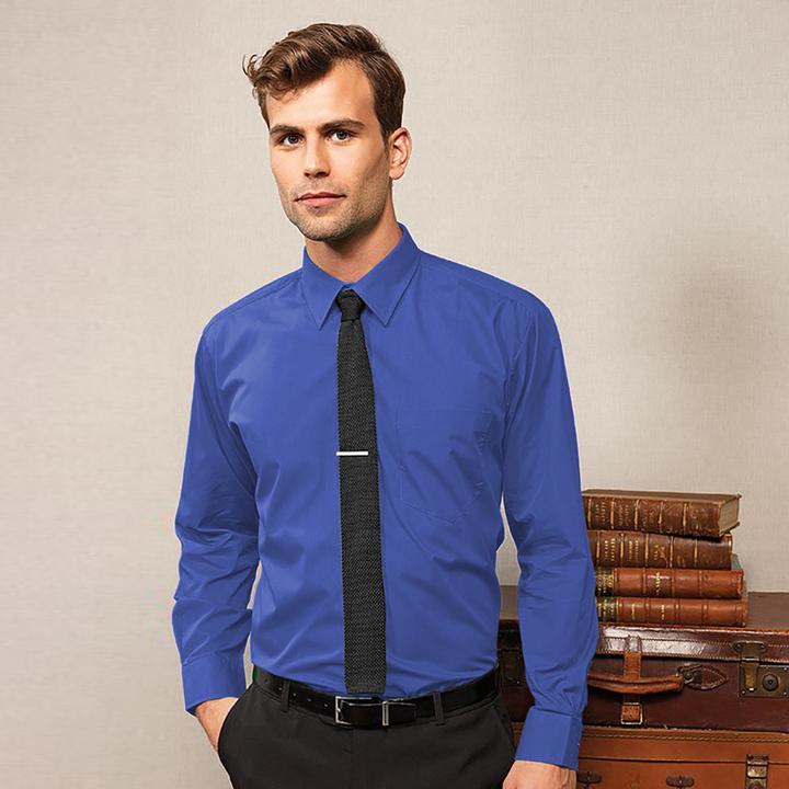 Actual product image Premier Poplin shirt Long-sleeved work shirt (56)