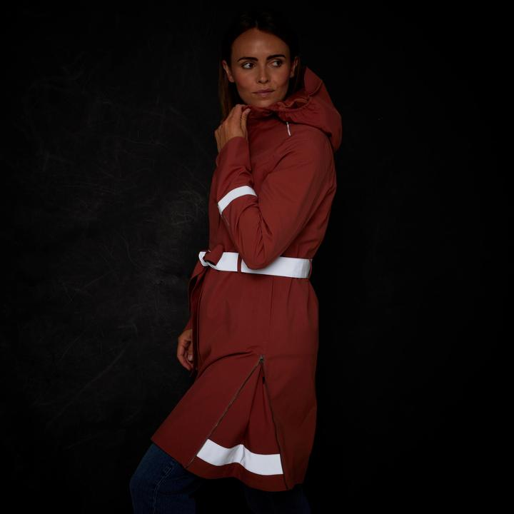 Image du produit Btwin Regentrenchcoat City 940 imperméable femme terracotta (M)