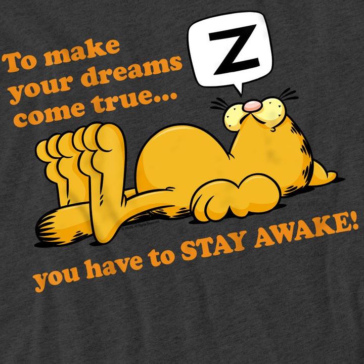 Actual product image Garfield Unisex Adult Stay Awake T-Shirt (XL)