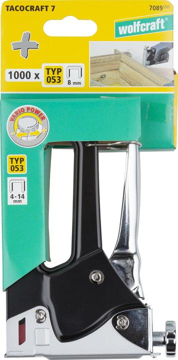 Image du produit wolfcraft Kit d'agrafeuse manuelle tacocraft 7, 1001 pces