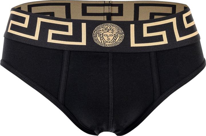 Produktbild Versace Underpants Tri-Pack Slip Jersey Topeka Bi-Stretch Cotton Organic New Logo (M, 3er Pack)
