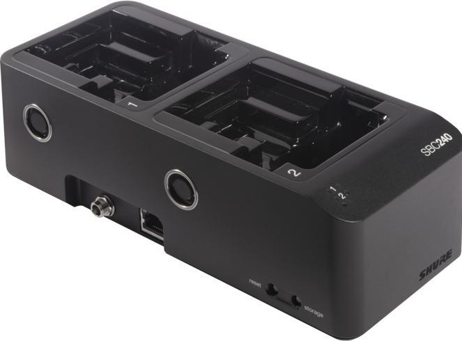 Immagine prodotto Shure SBC240-E - Sieciowa ładowarka akumulatorów Li-Ion SB910 do nadajników ADX1 i SB920 do ADX2/ADX2FD...